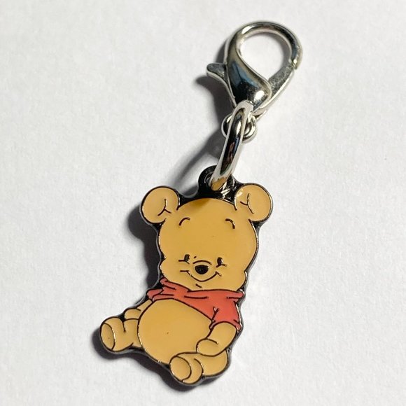 Vintage Disney Winnie The Pooh Piglet Lot of 6 Clip On Charms Purse Zipper Pull - Picture 5 of 11